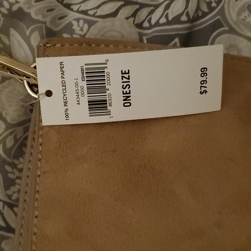 Banana Republic Hobo Purse Gold Handles and Long Straps New with Tags - Picture 6 of 6